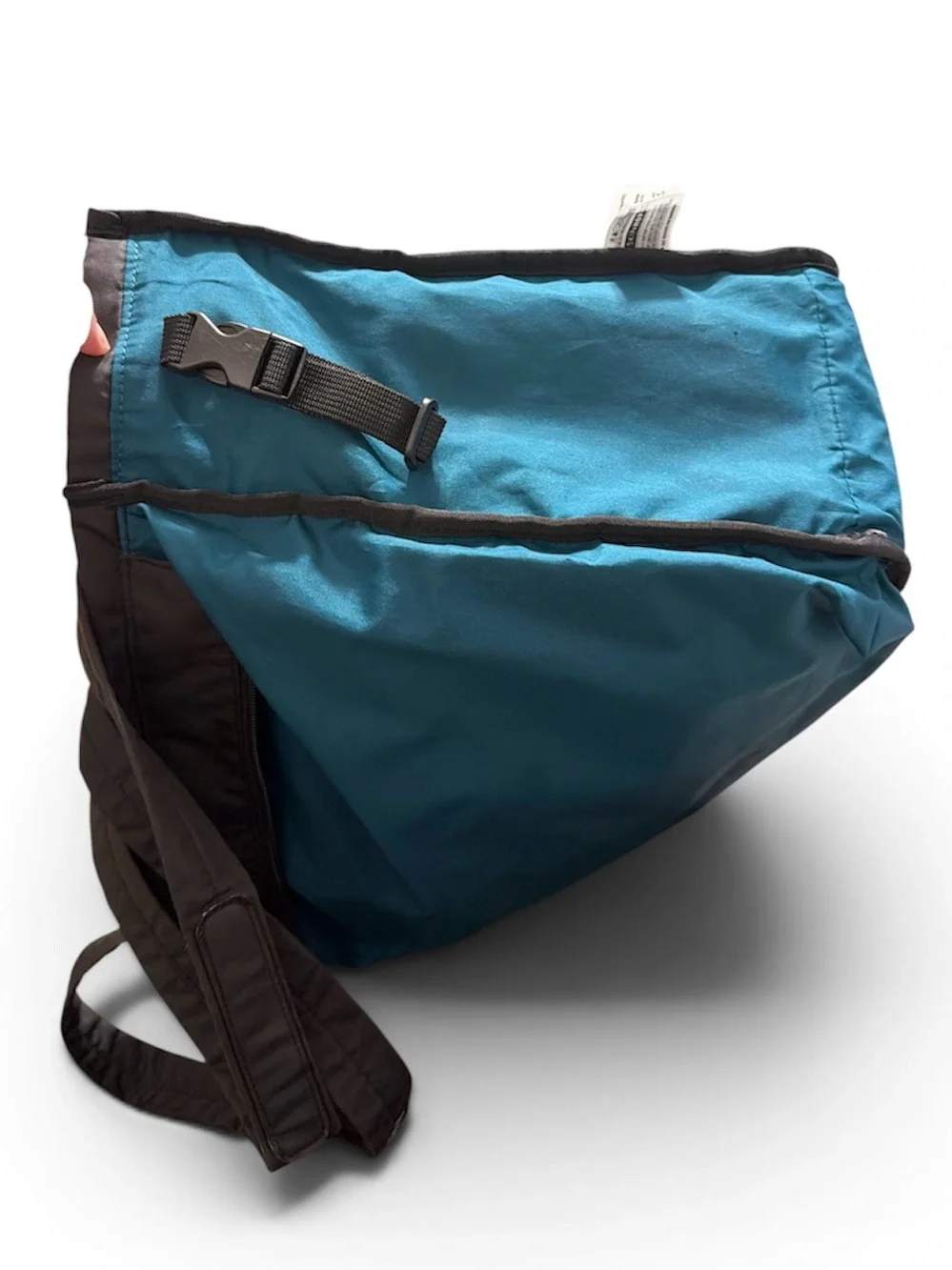 Skip Hop Forma Black Quilted Diaper Bag Tote Travel Carryall Teal Interior